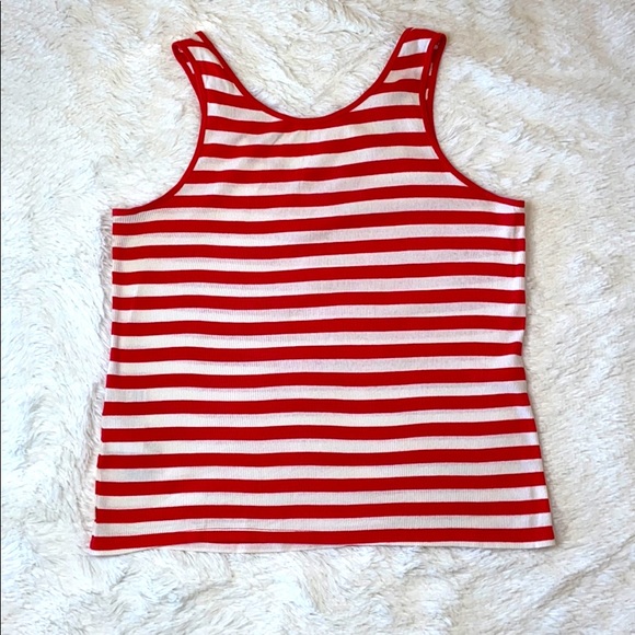 Levi’s Red and White Stripped Tank Top - Picture 4 of 4
